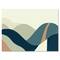 Designart - Abstract Geometric Landscape With Hills - Modern Canvas Wall Art Print